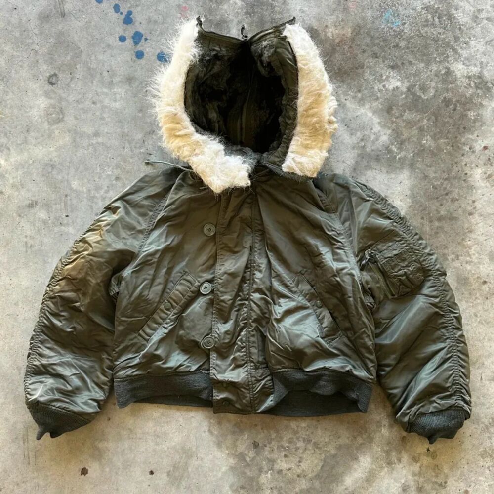 Vintage 80s Military Alpha Industries N-2B Parka Jacket Size XL